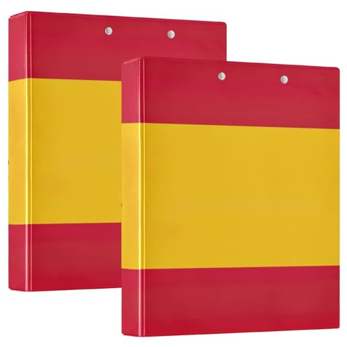 Rezeptbuch mit spanischer Flagge, 1 Packung Papier mit 3 Ringen, Ordner-Klemmbrett von Joitme