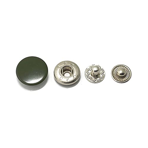 Jojomino 20 Stück 12/15/17mm Retro-Druckknöpfe Verschluss für Kleidung Druckknöpfe DIY Kleidung Nähzubehör, 15mm von Jojomino