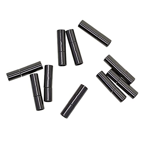 10 Stücke DIY Magnetische Verschlüsse für Armband und Halskette, 6mm Bajonettverschluss Silber gefüllt, Schmuckherstellung Zubehör- Schwarz 3mm 10 Stücke DIY Magnetische Verschlüsse für Armband und Halskette, 6mm Bajonettverschluss Silber gefüllt, Schmuckherstellung Zubehör- Schwarz 3mm von Jojomis