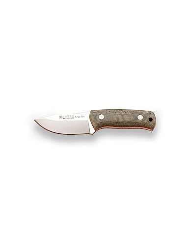 Joker Erizo TS1 CV81-K Sport Survival Messer, Micarta-Griff, Messer mit 7,5 cm Klinge inklusive Kydex-Etui mit Paracord 550, Angelwerkzeug, Jagd, Camping und Wandern von Joker