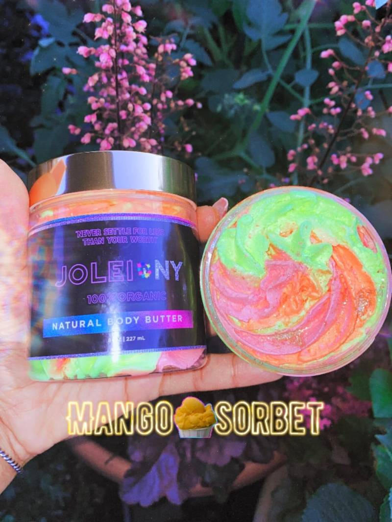 Mango Sorbet Body Butter - Whipped Shea Kokum Schimmernde Luxuriöse von JoleiNYShop