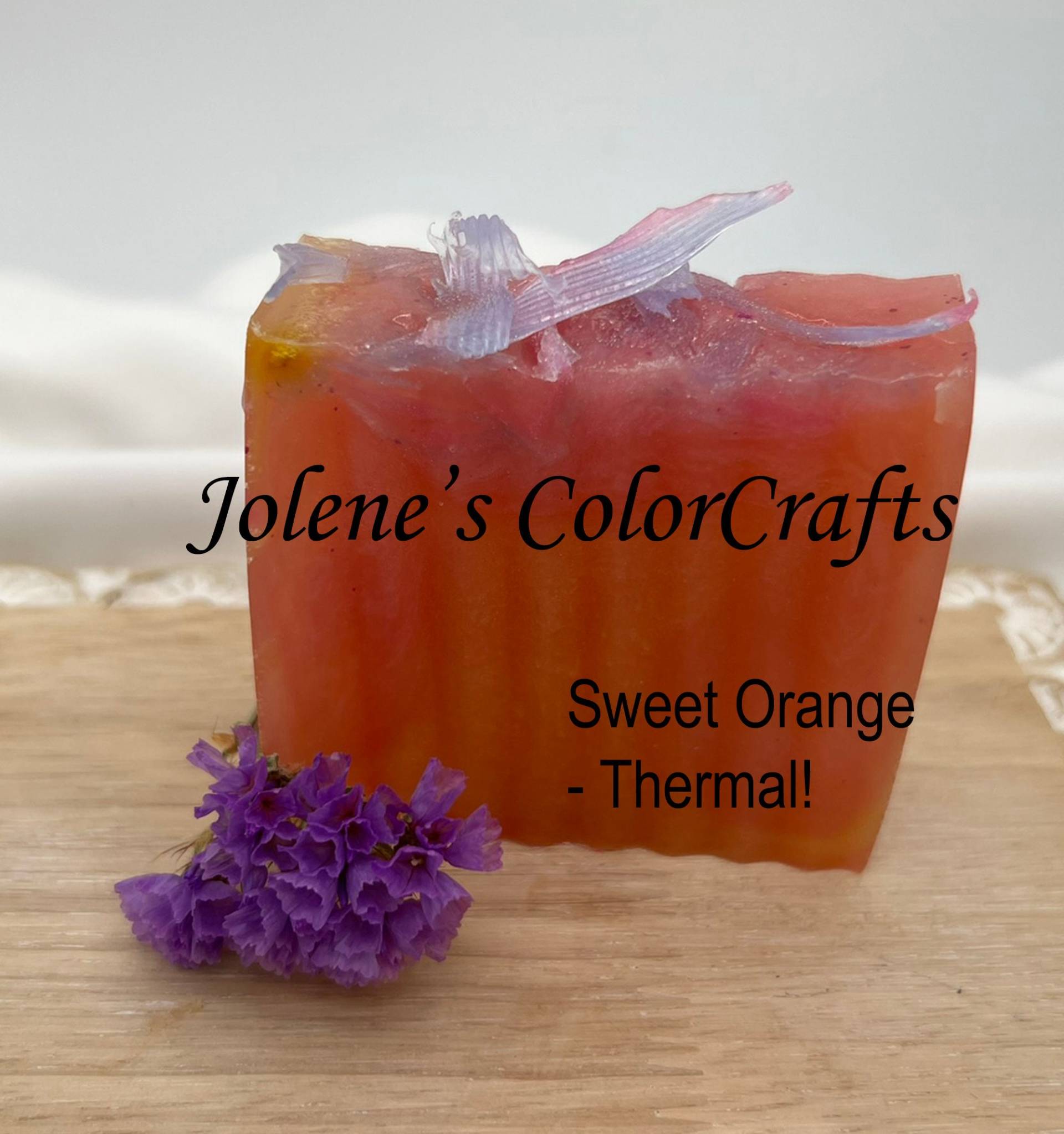 Glycerinseife, Blumiger Duft, Vegan, Maßgefertigte Hausgemachte Seife, Bunte Süße Orange von JolenesColorCraftsUS