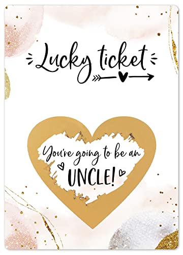 Joli Coon Pregnancy announcement scratch card - You are going to be an uncle - Baby announcement von Joli Coon