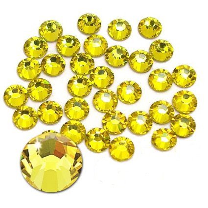 jollin Hotfix Kristall AB Flatback Strass 20ss 4.8mm Zitrin von Jollin