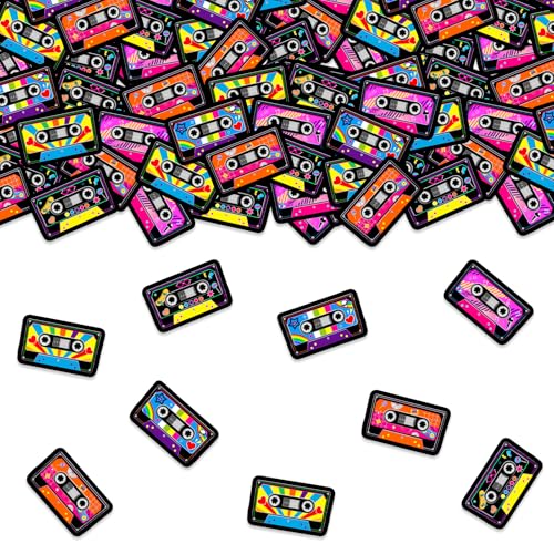 Jollyboom Kassettenband Party Dekorationen, 200pcs 80er 90er Jahre Radio Boombox Geburtstag Konfetti für Hip Hop Musik Geburtstag Party Tischbedarf Jollyboom Kassettenband Party Dekorationen, 200pcs 80er 90er Jahre Radio Boombox Geburtstag Konfetti für Hip Hop Musik Geburtstag Party Tischbedarf von Jollyboom