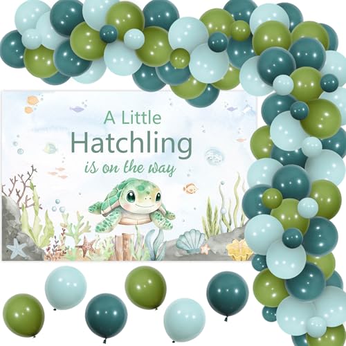 Jollyboom Meeresschildkröte Babyparty Dekoration Junge, A Little Hatchling is on the Way Hintergrund Banner Ballon Girlande Bogen Kit für Meeresschildkröte unter dem Meer Ozean Tier Babyparty Jollyboom Meeresschildkröte Babyparty Dekoration Junge, A Little Hatchling is on the Way Hintergrund Banner Ballon Girlande Bogen Kit für Meeresschildkröte unter dem Meer Ozean Tier Babyparty von Jollyboom