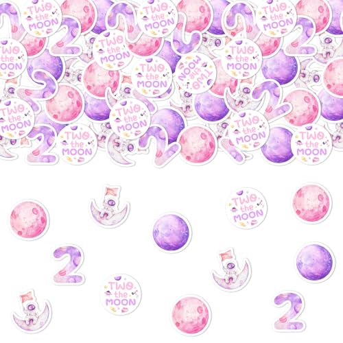 Jollyboom Two The Moon Geburtstagsdekorationen Mädchen, 200 Stück Weltraum 2. Geburtstag Konfetti Rosa Astronaut Planeten Sonnensystem Tischdeko Papier Streudeko für Mädchen Weltraum Thema 2. BRD Jollyboom Two The Moon Geburtstagsdekorationen Mädchen, 200 Stück Weltraum 2. Geburtstag Konfetti Rosa Astronaut Planeten Sonnensystem Tischdeko Papier Streudeko für Mädchen Weltraum Thema 2. BRD von Jollyboom