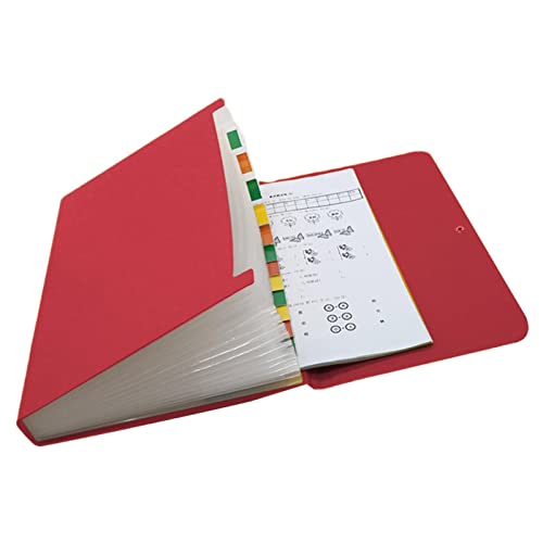 Jomewory Dokumentenmappe A4/Fächermappe Veranstalter, 13 Taschen Erweitern Dateiordner Große Raum Fächermappe, Akkordeon Ordner Organizer, für Zuhause/Schule/Büro - 24 cm x 33 cm x 4 cm von Jomewory