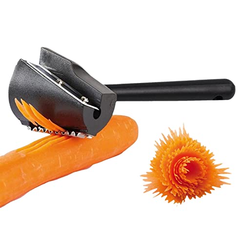 Jomewory Spiraltrichter Blumenroller,Kreativer Spiraltrichter Blumenroller | Spiraltrichter Blumenroller Karottenspirale Shred Slicer Wurzelgemüse Slicer Sharpener Garnierwerkzeug von Jomewory