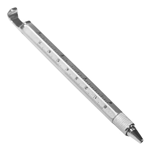 Jomewory Technischer Stift, Multifunktionsstift,Robuster Mehrzweckstift aus Metall - Tragbarer Handyhalter, Multifunktions-Werkzeugstift, Bauwerkzeuge, Kugelschreiber für Herren von Jomewory