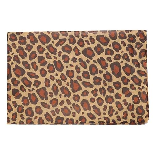 Seidenpapier Leoparden Muster, Verpackungspapier, 76 x 50, 25 Bögen, Verpackungsmaterial, Basteln, Seidenpapier, von Jonakid