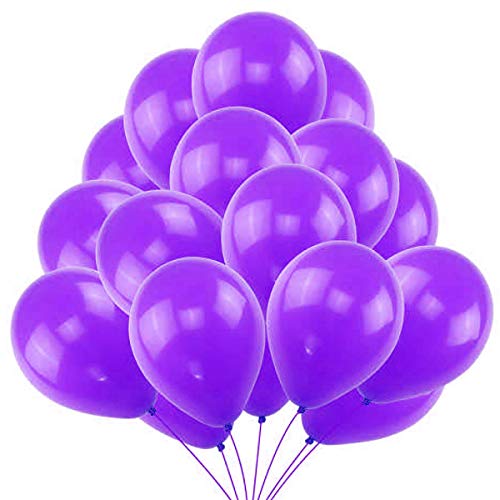 45 Luftballons Violett Ballons 36 cm Partyballon Deko 3,2g. Dekoration für Violette Party von Jonami