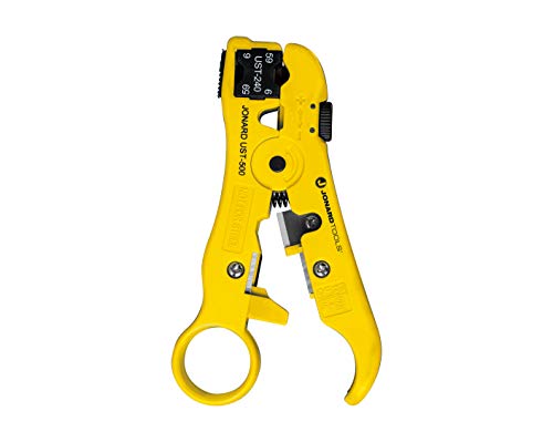 Jonard Tools UST-540 Universal Cable Stripping Tool with Cable Stop for COAX, Network, and Telephone Cables von Jonard Tools