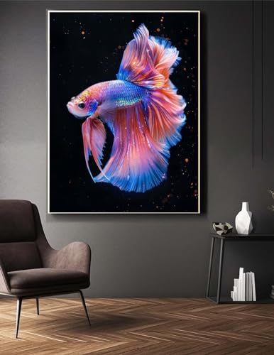 Diamond Painting Koi 75x110 cm Malen Nach Zahlen Erwachsene Diamant Painting Bilder,Full Runde Steine Diamond Painting Kinder,DIY Simple Diamond Painting Set Crystal Art Stickerei für Wand Dekor Y/430 von Jonceen