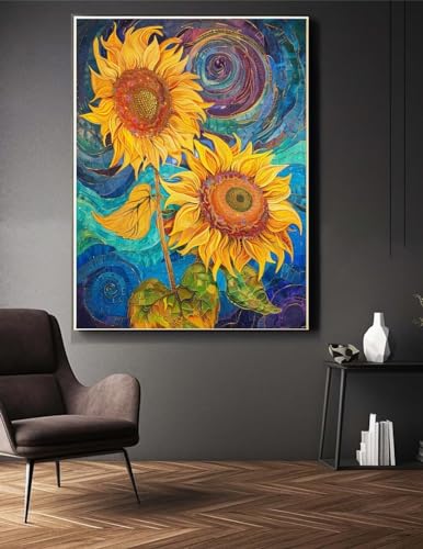 Diamond Painting Van Gogh Diamond Painting Erwachsene,5D Diamant Painting Bilder Full Diamond Painting Kinder,DIY Malen Nach Zahlen Diamant Malerei Stickerei Set für Wand Dekor Geschenke 30x50cm Y/155 von Jonceen