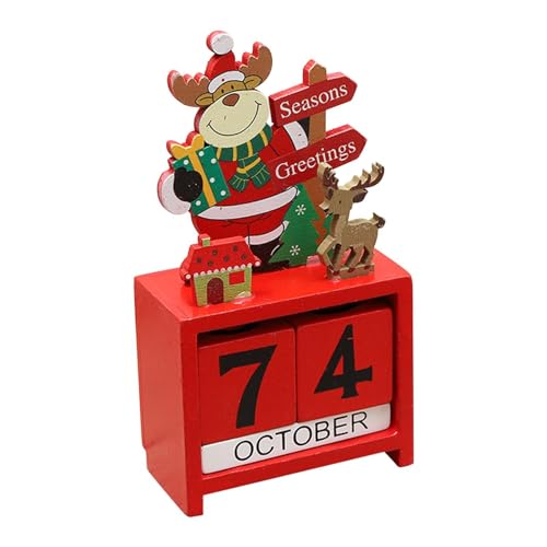 4 Stücke Holz Weihnachts Adventskalender, Holz Weihnachts Adventskalender Block, Weihnachts Holzkalender, Feiertags Countdown, Umweltfreundlich Und Langlebig, Weihnachtsdekoration von Jongyumo