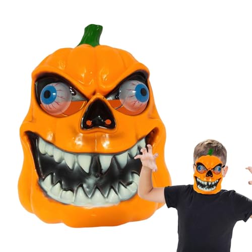 Halloween-Gesichtsbedeckungen,Halloween-Gesichtsbedeckung für Kinder | Leichte Maskerade-Gesichtsbedeckung, Kürbiskopf-Kostüm - Neuartige Halloween-Kostüm-Requisiten, Halloween-Zubehör für Kinder, und von Jongyumo