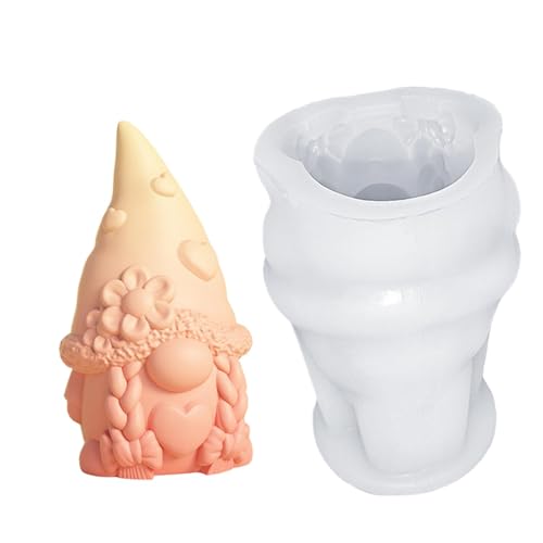 Silikonform Wichtel, 3D Kerze Formen Seifenform, Handgemachte Kerzen Gießform Schokoladenform, Gießformen Geschenke für Familie Und Freunde für Ostern Deko von Jongyumo