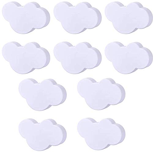 Jorzer 10Pcs Cabinet Griffe Kinder Türgriffe Wolke Griffe Schranktürgriffe Schubladengriffe mit Schraube, Drawer Knob Griff ziehen für Küche Knöpfe Kinderzimmer Schränke Schränke Toy Organizer Box von Jorzer