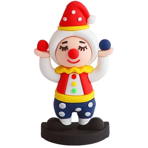 Jorzer Art The Clown Figur Clownfiguren Miniatur farbenfrohes Zirkusclown-Dekor Karnevals-Kuchenaufsatz Clown-Ornament Wiederverwendbare Art The Clown Figur Stil 5 von Jorzer