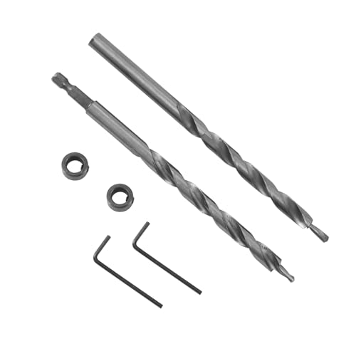 Joskeijky 3/8 Taschenlochbohrer mit Tiefenanschlagbund 1/4 Sechskantschaft -Spiralschrittbohrer für das Manuelle Taschenloch-FüHrungsvorrichtungssystem Von von Joskeijky