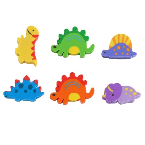 10 x kreativer Radiergummi in Dinosaurierform, kleiner Dinosaurier, kleiner Dinosaurier, Hellviolett von Joucien