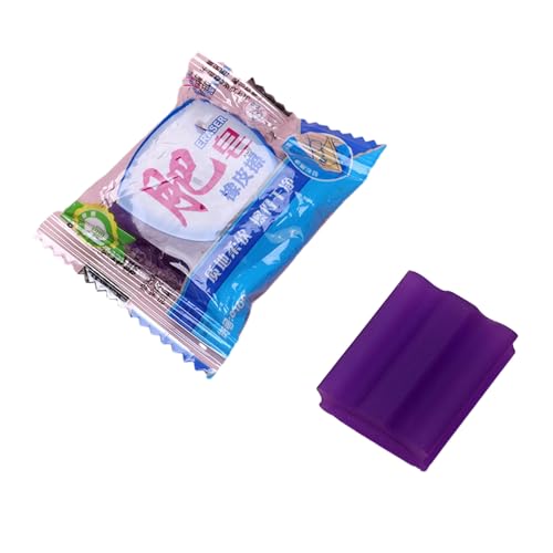 12 Stück kreative personalisierte Seifenförmige Radiergummis simulierte Seife, niedlicher Cartoon-Gummi für Grundschüler – Lila Blau – 34 x 28 x 12 mm von Joucien