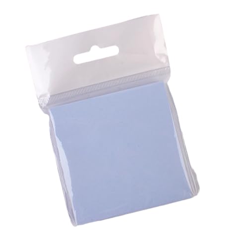 Morandi farbige Convenience-Aufkleber, quadratische farbige Notizaufkleber, einfaches und klebbares Notizpapier, 7,6 x 7,6 cm, Hellblau, 4 Stück von Joucien