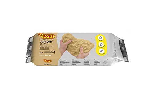 Jovi Air Dry Modelliermasse, gebrauchsfertig, lufttrocknend, auf Basis von Feuchtton, 250 g in sand von Jovi