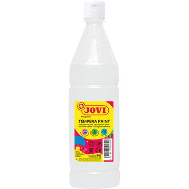 Jovi Flüssige Plakatfarbe 1000ml Flasche, weiß Jovi Flüssige Plakatfarbe 1000ml Flasche, weiß von Jovi