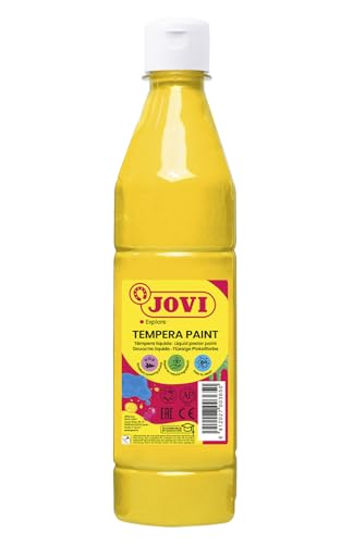 Jovi Plakatfarbe, malfertige Tempera auf Wasserbasis, 500 ml Flasche gelb von Jovi