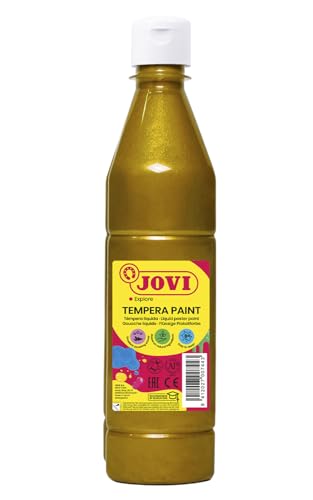 Jovi Plakatfarbe, malfertige Tempera auf Wasserbasis, 500 ml Flasche gold von Jovi