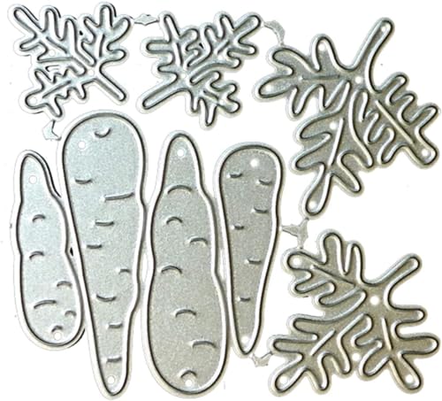 Karotten-Stanzschablone, Metallschablone, Stanzformen, Stanzschablonen für DIY, Scrapbooking, Fotoalbum, dekorative Prägepapier-Stanzformen für Kartenherstellung (ZC297) von Jowxsx