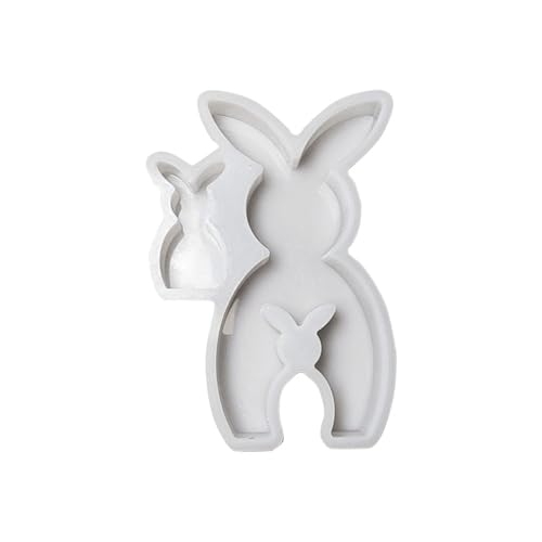 Edelsteine Für Kinder Einzeln Silikonformen Osterformen Silikonformen Osterhase Gießform Hase Zum Gießen Ostern Silikonformen Ostern Gipsform Hase Gießform （D） GießFormen Silikon (White, 10.9x15.7cm) von JoyJoys