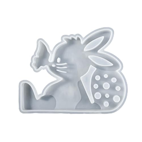 Kerzen Gießen Set Silikon Osterhase Osterhase Gipsabdruck Tropfkleber Osterhase Spleißen Ornamente DIY Silikon Silikon GießForm Ostern (B, 17.2X13.5cm) von JoyJoys