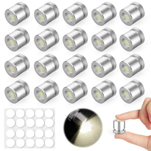 Joycabin 20 Stück Mini LED Lichter für Puppenhäuser, Mini-Lichter zum Basteln, Mini-Lichter zum Selbermachen, Miniatur Lichter für Spielzeug Bausteine, Vitrinen (Kaltes Weiß) von Joycabin