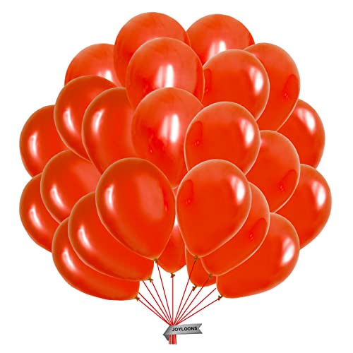 Metallisierte Rote luftballons 50 stück. Luftballons aus natürlichem Latex. Lufballons mit einem Durchmesser von 32 cm. Ideal zur Dekoration von Geburtstags-, Hochzeits- und baby shower. von Joyloons