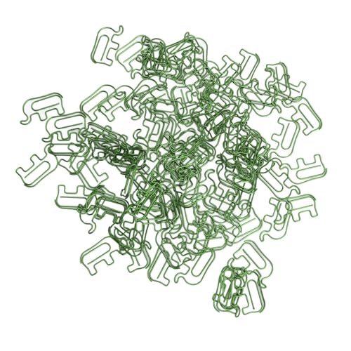Niedliche Büroklammern in Elefantenform, Lustiges Bürozubehör, Tier-Lesezeichenklammern, Verschiedene Farben, Dokumentenorganisation für Schreibtisch, Schule, Notizbuch,100 Stück von Joyzan