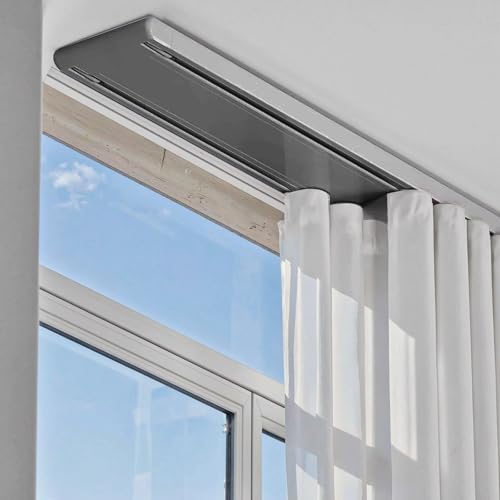 Vorhangschiene 2 Läufig Gardinenschienen Deckenmontage mit Leisen Rollen vorhangschienen Aus Aluminiumlegierung für Wohnzimmer/Schlafzimmer/Krankenhaus Einfache Montage Individuelle Größe(Grey,2.9m) Vorhangschiene 2 Läufig Gardinenschienen Deckenmontage mit Leisen Rollen vorhangschienen Aus Aluminiumlegierung für Wohnzimmer/Schlafzimmer/Krankenhaus Einfache Montage Individuelle Größe(Grey,2.9m) von Jpquantrics