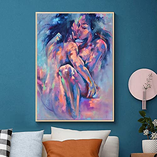 5D Diamond Painting Lesbische Liebe, 60x90cm Diamant Painting Bilder Groß, Malen Nach Zahlen Erwachsene, DIY Daiments Painting Anfänger Kinder Geschenk, Stickerei Canvas Art Crafts für Home Wall Décor von Jqynn