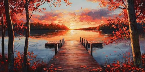Malen Nach Zahlen Erwachsene BrüCke, Malen Nach Zahlen Sonnenuntergang xxl Vorgedruckt High Definition Leinwand, Paint by Numbers Bastelset Erwachsene Mit Pinseln Acrylfarbe, Home Deko 30x60 cm Z-1364 Malen Nach Zahlen Erwachsene BrüCke, Malen Nach Zahlen Sonnenuntergang xxl Vorgedruckt High Definition Leinwand, Paint by Numbers Bastelset Erwachsene Mit Pinseln Acrylfarbe, Home Deko 30x60 cm Z-1364 von Jqynn