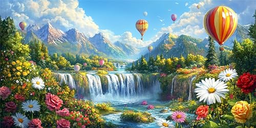 Malen Nach Zahlen Erwachsene HeißLuftballon, Malen Nach Zahlen Wasserfall xxl Vorgedruckt High Definition Leinwand, Paint by Numbers Bastelset Erwachsene Mit Acrylfarbe, Home Deko 30x60 cm Z-1374 Malen Nach Zahlen Erwachsene HeißLuftballon, Malen Nach Zahlen Wasserfall xxl Vorgedruckt High Definition Leinwand, Paint by Numbers Bastelset Erwachsene Mit Acrylfarbe, Home Deko 30x60 cm Z-1374 von Jqynn