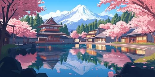 Malen Nach Zahlen Erwachsene Japan, Malen Nach Zahlen Berg Fuji xxl Vorgedruckt High Definition Leinwand, Paint by Numbers Bastelset Erwachsene Mit 3 Pinseln Acrylfarbe, Home Deko 30x60 cm Z-1382 Malen Nach Zahlen Erwachsene Japan, Malen Nach Zahlen Berg Fuji xxl Vorgedruckt High Definition Leinwand, Paint by Numbers Bastelset Erwachsene Mit 3 Pinseln Acrylfarbe, Home Deko 30x60 cm Z-1382 von Jqynn
