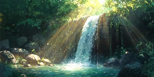 Malen Nach Zahlen Erwachsene Wasserfall, Malen Nach Zahlen Buch xxl Vorgedruckt High Definition Leinwand, Paint by Numbers Bastelset Erwachsene Mit 3 Pinseln Acrylfarbe, Home Deko 30x60 cm Z-1341 Malen Nach Zahlen Erwachsene Wasserfall, Malen Nach Zahlen Buch xxl Vorgedruckt High Definition Leinwand, Paint by Numbers Bastelset Erwachsene Mit 3 Pinseln Acrylfarbe, Home Deko 30x60 cm Z-1341 von Jqynn