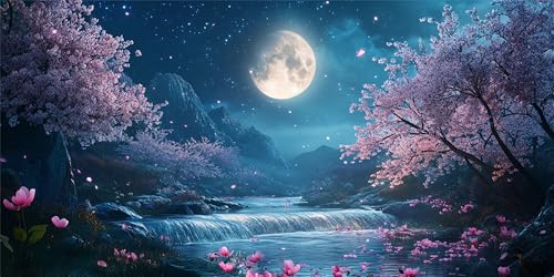 Malen Nach Zahlen Erwachsene Wasserfall, Malen Nach Zahlen Mond xxl Vorgedruckt High Definition Leinwand, Paint by Numbers Bastelset Erwachsene Mit 3 Pinseln Acrylfarbe, Home Deko 30x60 cm Z-1352 Malen Nach Zahlen Erwachsene Wasserfall, Malen Nach Zahlen Mond xxl Vorgedruckt High Definition Leinwand, Paint by Numbers Bastelset Erwachsene Mit 3 Pinseln Acrylfarbe, Home Deko 30x60 cm Z-1352 von Jqynn