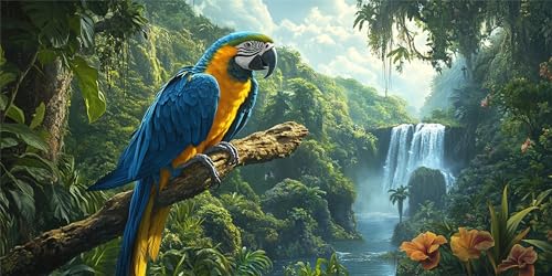 Malen Nach Zahlen Erwachsene Wasserfall, Malen Nach Zahlen Papagei xxl Vorgedruckt High Definition Leinwand, Paint by Numbers Bastelset Erwachsene Mit 3 Pinseln Acrylfarbe, Home Deko 30x60 cm Z-1351 Malen Nach Zahlen Erwachsene Wasserfall, Malen Nach Zahlen Papagei xxl Vorgedruckt High Definition Leinwand, Paint by Numbers Bastelset Erwachsene Mit 3 Pinseln Acrylfarbe, Home Deko 30x60 cm Z-1351 von Jqynn