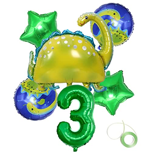 Jrzyhi Dino Geburtstag Deko Dino Luftballons 3 Jahr Geburtstags Dinosaurier 3 Jahr Geburtstagsdeko 3 Dinosaurier Kindergeburtstag Dekoration Für Dschungel Party Kinder Dinosaurier Party Dekoration von Jrzyhi