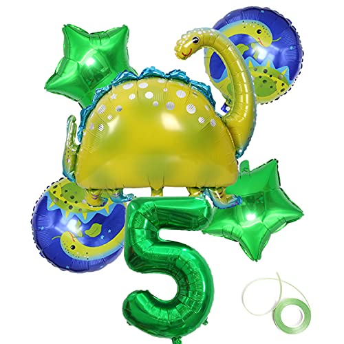 Jrzyhi Dino Geburtstag Deko Dino Luftballons 5 Jahr Geburtstags Dinosaurier 5 Jahr Geburtstagsdeko 5 Dinosaurier Kindergeburtstag Dekoration Für Dschungel Party Kinder Dinosaurier Party Dekoration von Jrzyhi