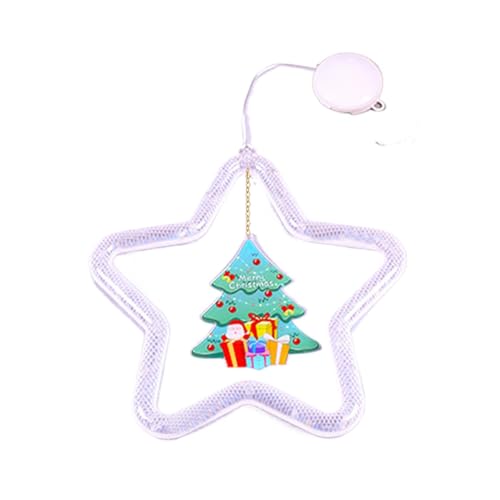 Christmas Window Star Lights Led, Battery Operated Window Star Lights, Outdoor Christmas Star Lamp Decor, Christmas Window Star Lights with Suction Cup, Star Silhouette Lights for Festive window von Jubepk