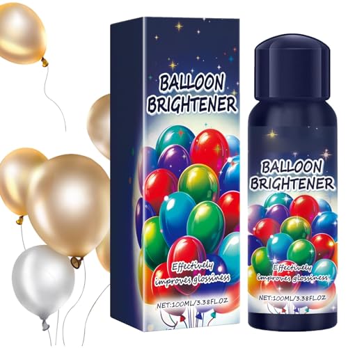 Jubepk Ballonglanz, Ballonglanzspray - Ballonglanz-Glanzspray,Ultra-glänzendes Glow-Spray für Latexballons. Ballon-Aufheller-Spray für dauerhaftes Glanz-Finish, 100 ml von Jubepk